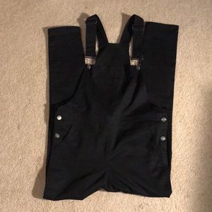 Black overalls